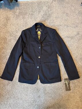 Howe Navy Tailored Button Up Blazer Jacket size 36